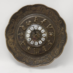 Часы настенные &quot;Знаки Зодиака&quot; d28см (латунь, антик) Италия