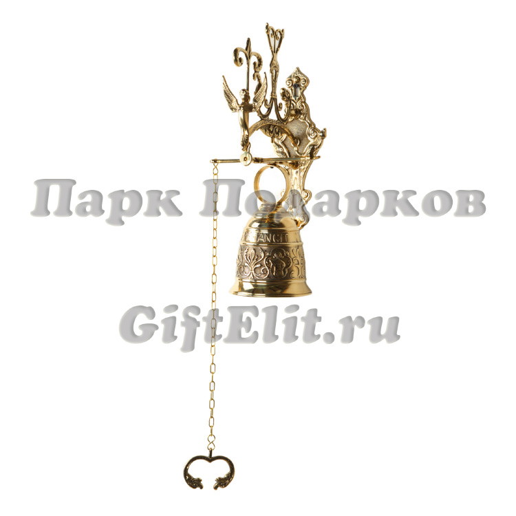 Колокол придверный "Ангел" (золотая латунь)