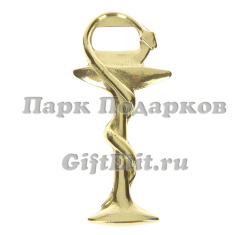 Открывалка &quot;Гиппократ&quot; (золотая латунь)