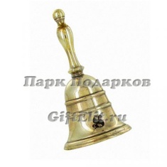 Колокольчик с логотипом &quot;Stilars&quot; (золотая латунь)