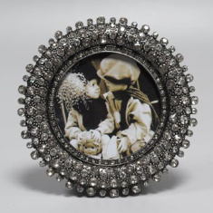 Фоторамка оловянная d=10см (MG-PV 21625-10)