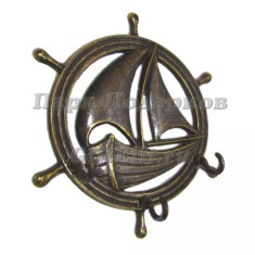 Ключница настенная &quot;Парусник&quot; (антик)