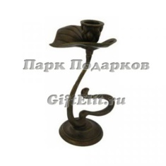 Подсвечник итальянский &quot;Кувшинка&quot; на 1 свечу (антик)