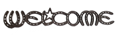 Табличка &quot;Welcome&quot; 60х10 см (чугун) 